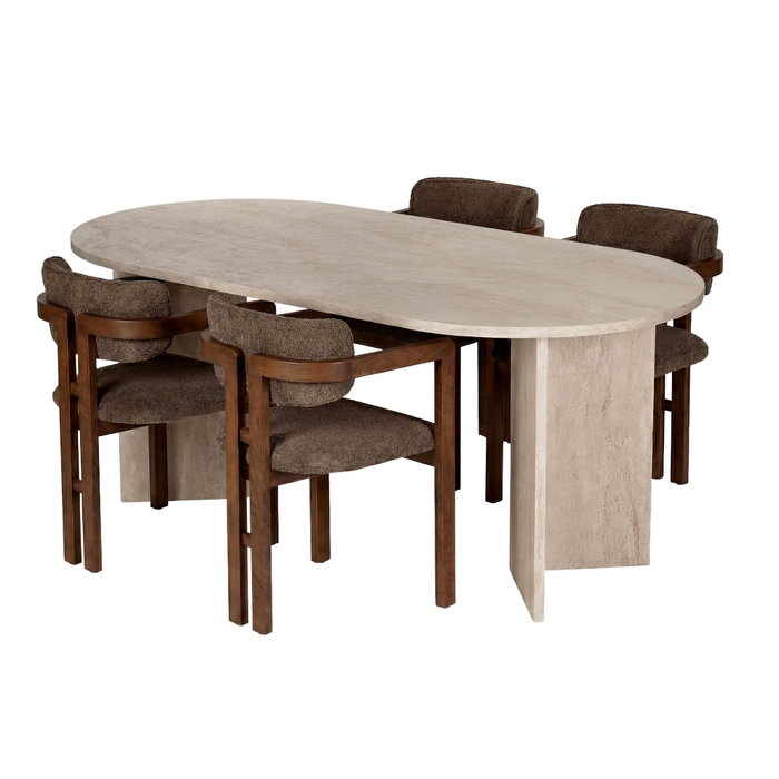 Nordure Meridia 4 - Travertino, Walnut, Brown Nordure Meridia 4 - Travertino, Walnut, Brown